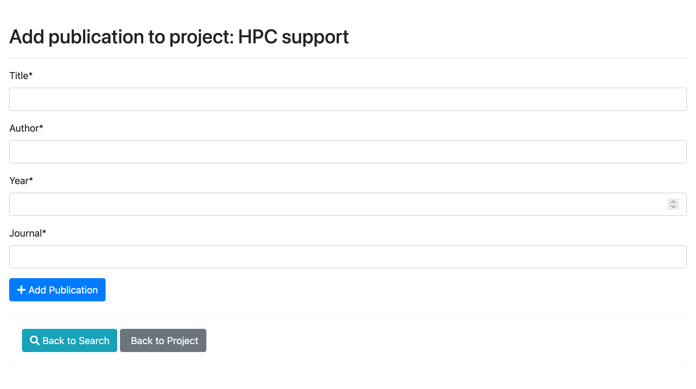 Add Publication Manually